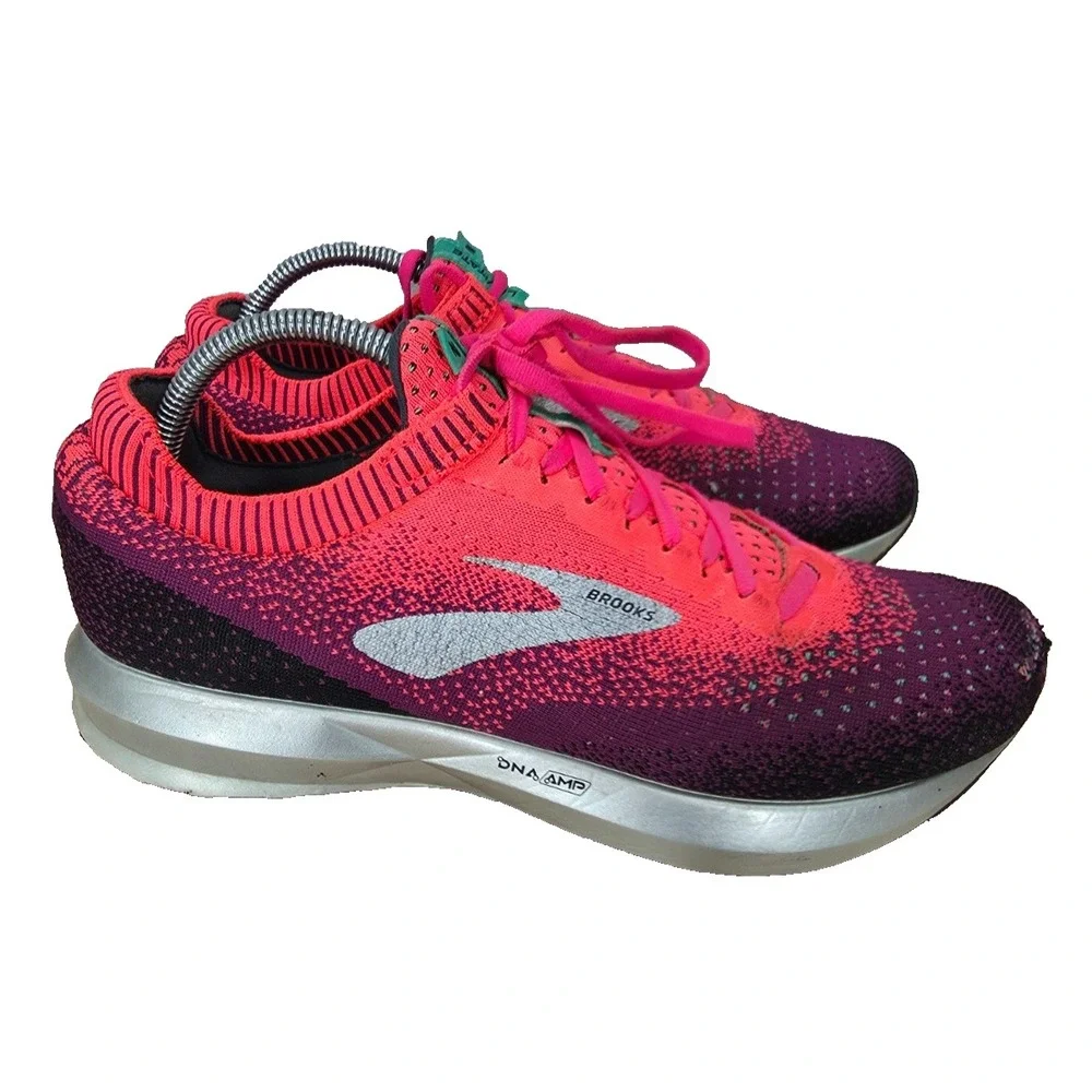 Brooks Levitate 2 Running Shoes Womens 10 B Pink Purple Sneakers 1202791B676